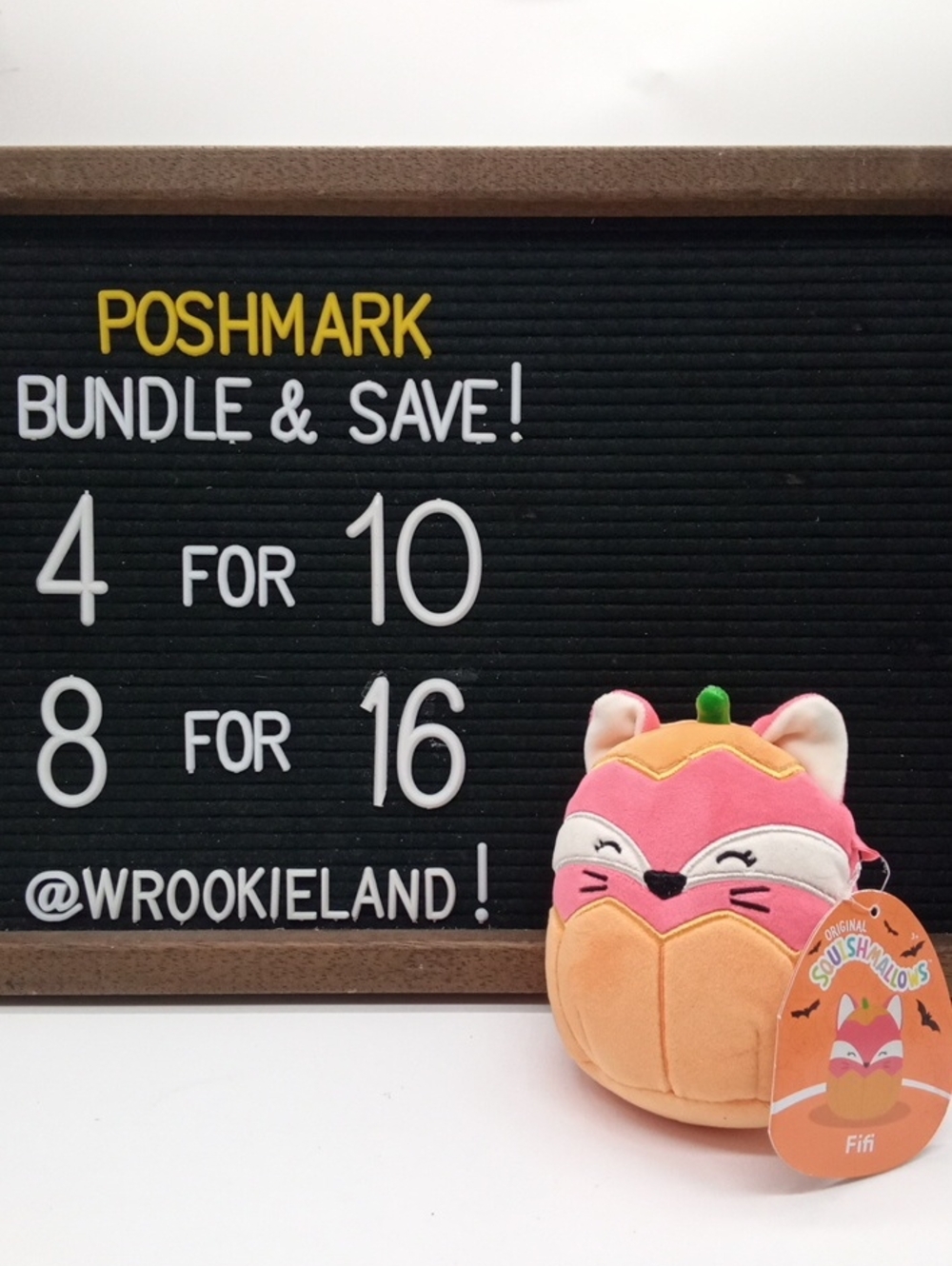 Squishmallows Fifi The Fox In Pumpkin Costume Plush